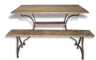 Table, bench and bench set