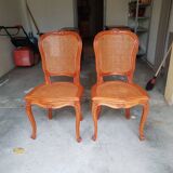 Pair of vintage wooden chairs