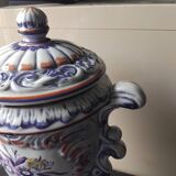 Hand painted ceramic pot