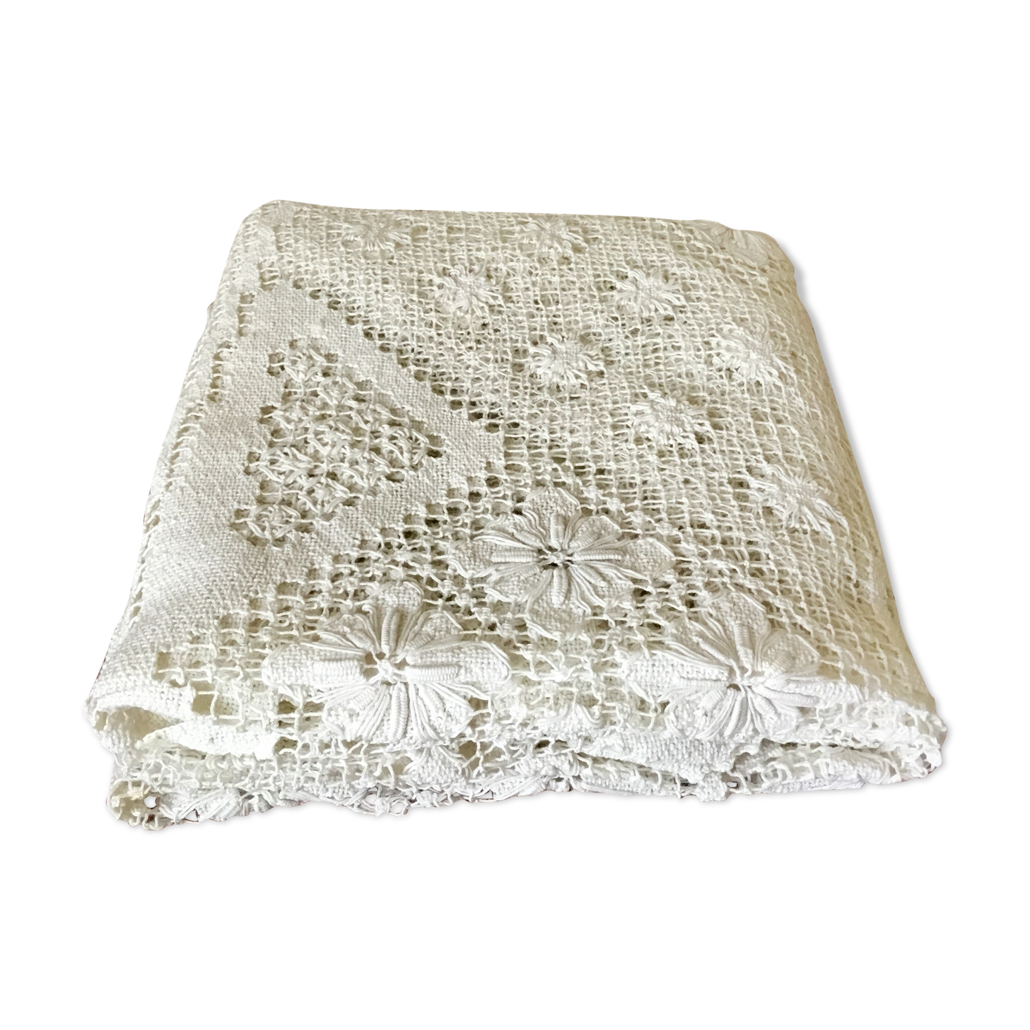 60/70 Italy fashion table made hand woven embroidered