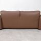 Cassina Maralunga 2 seater in mocca colored leather