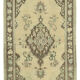 1970s handwoven vintage anatolian beige carpet 155 cm x 266 cm