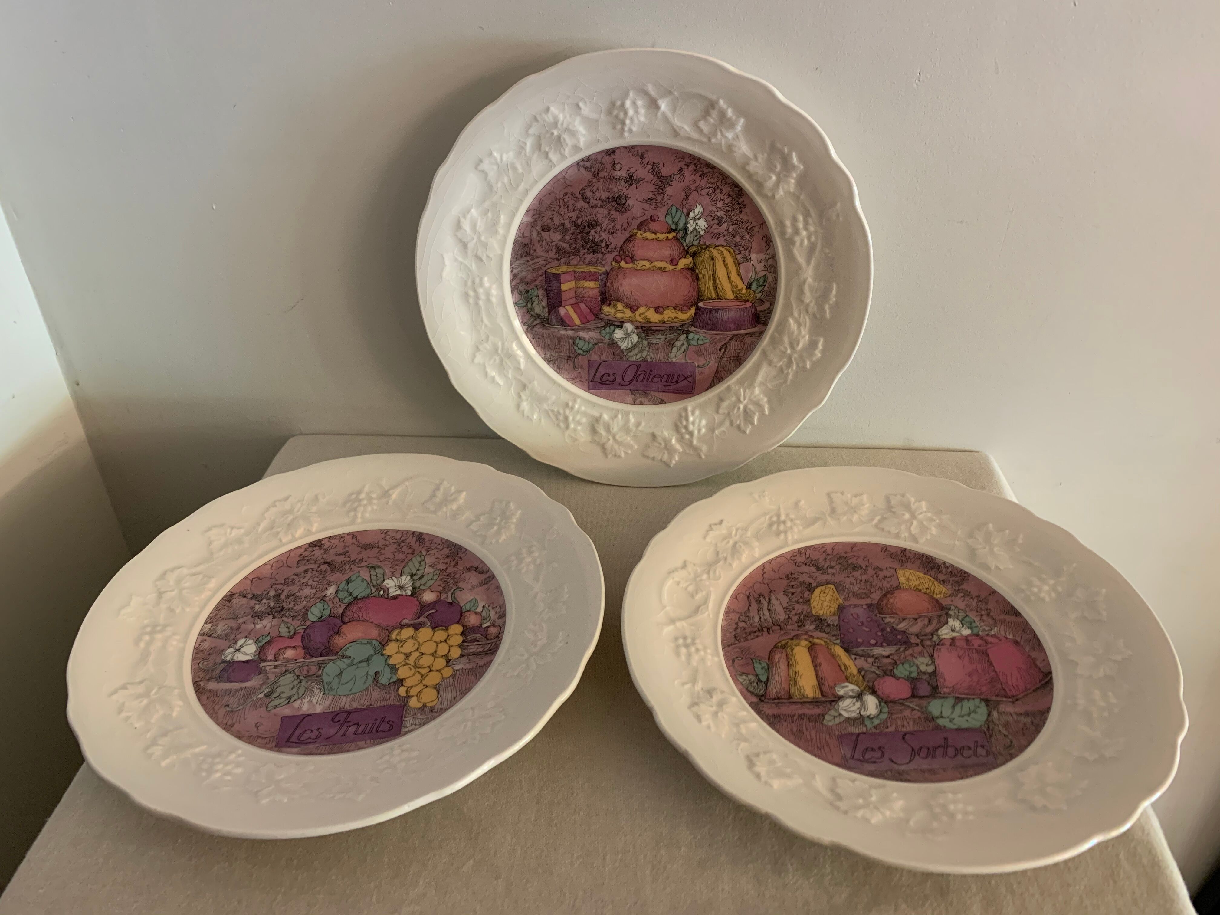 6 gien Marie-Pierre Boitard's Delights dessert plates