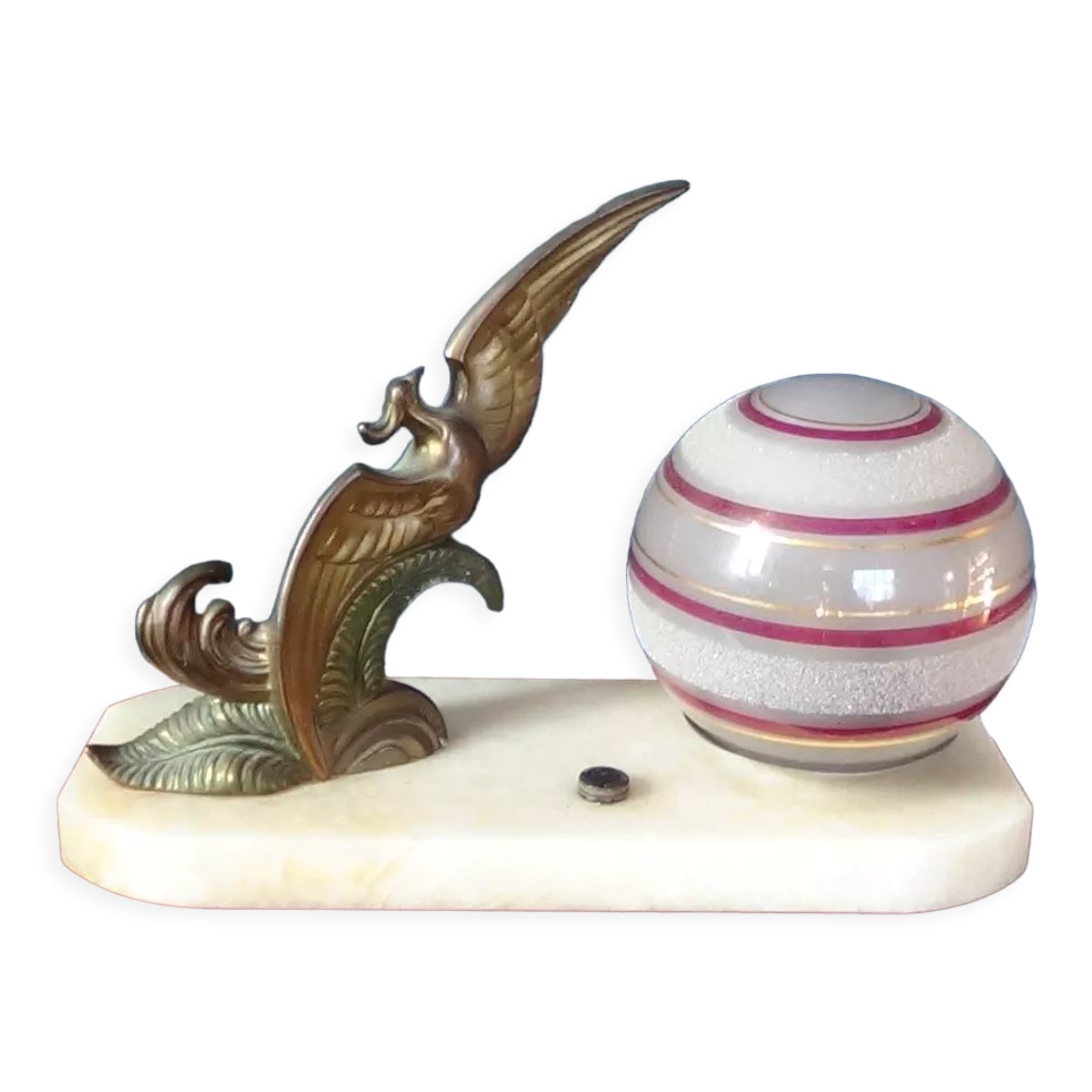 Marble Art Deco Lamp