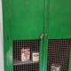 Wood workshop cabinet and mesh doors
