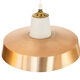 Pendant light in opaline glass with aluminum shade. Sweden 1960s