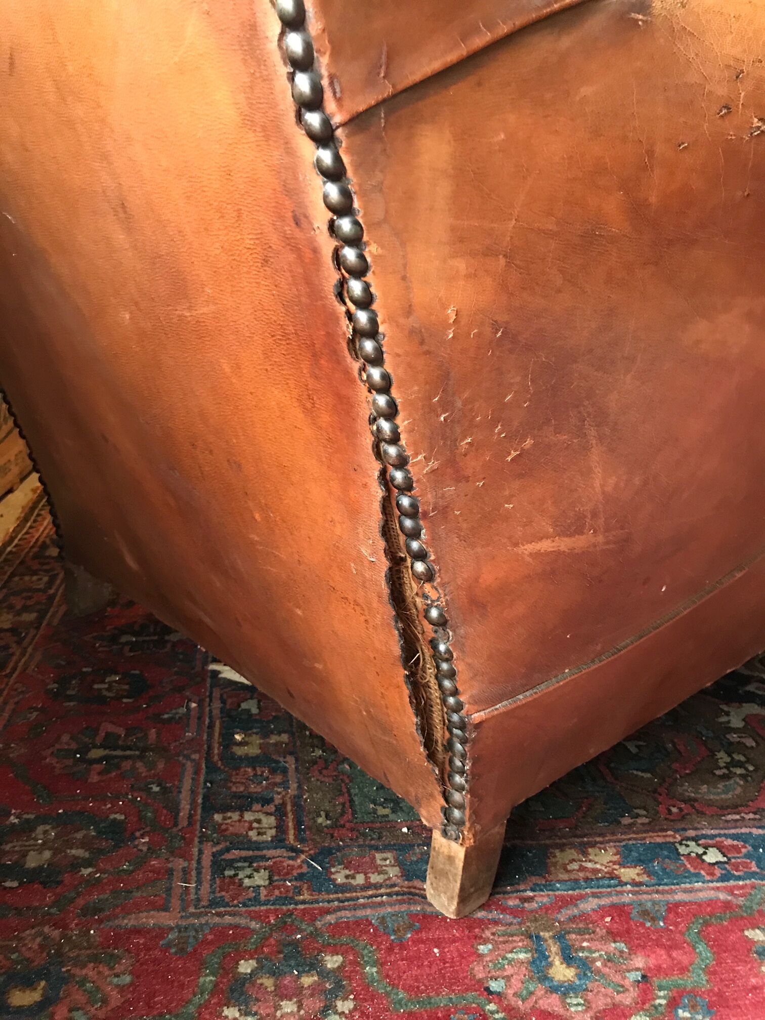 Paire de fauteuils Club à oreilles