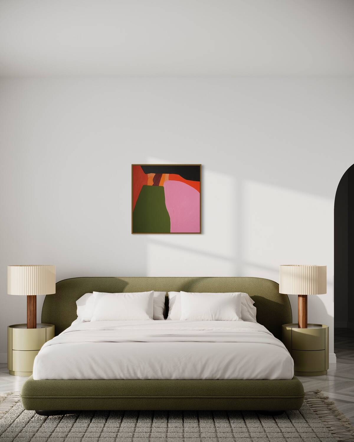 Original painting Orange composition CC 05 by Bodasca