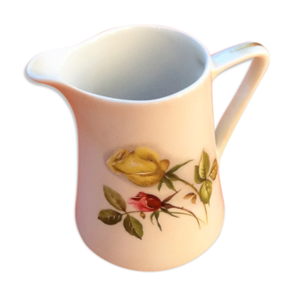 1950s Pitcher / Milk jar Porcelaine Altesse de Vercor N° 42 Floral decoration ...