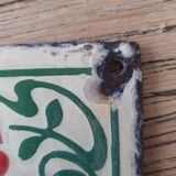 Old enameled house plate