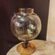 Balloon vase Empolie in blown amber glass Italy 1970
