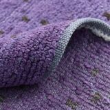 Purple & Brown Polka Dot Kilim Rug, 206x263Cm