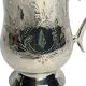 Tableware, silver-plated mug cup from the 20th century.