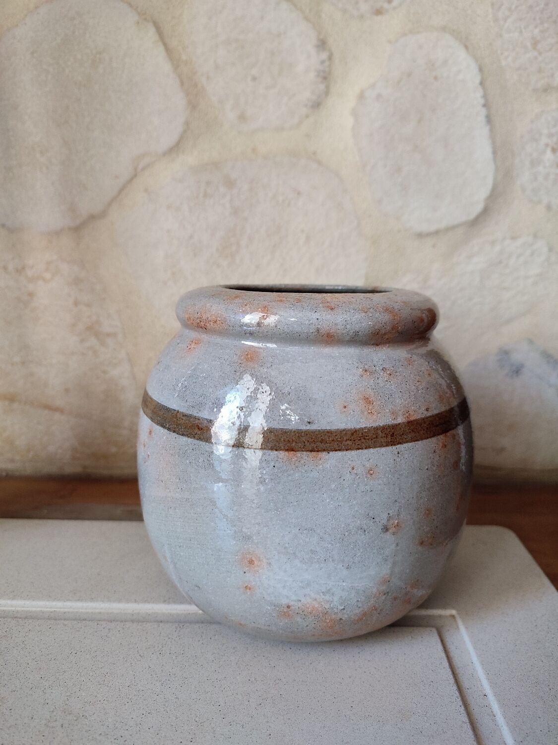 Ceramic ball vase