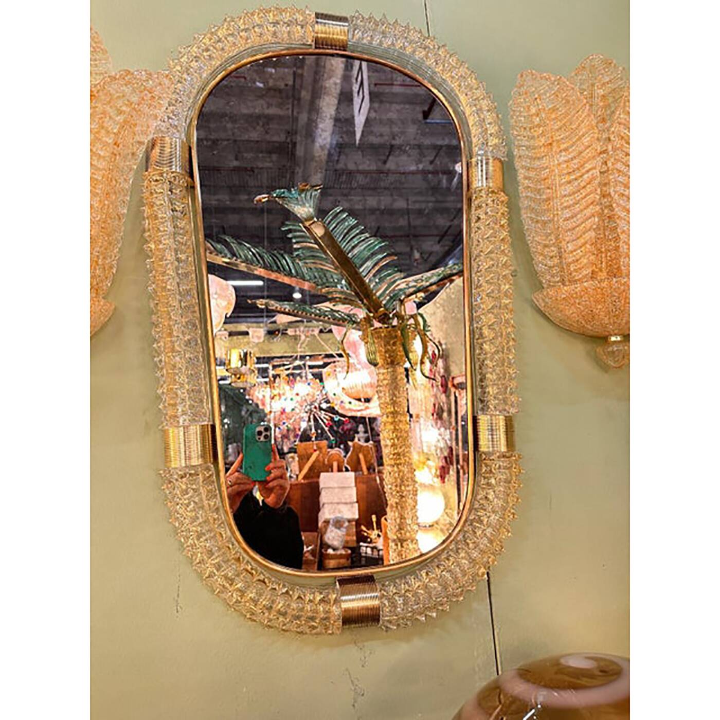 "Rostrato"  Glass Wall Mirror