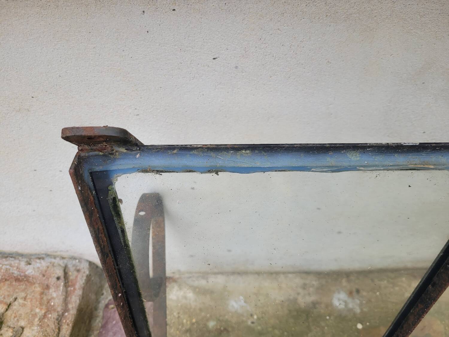 Old wrought iron marquee