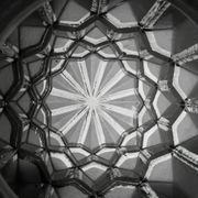 Suspension ceiling blinds cage art deco