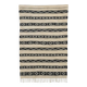 Tapis kilim ethnique blanc et noir