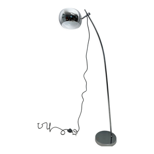 Lampadaire  métal chromé
