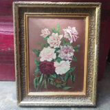 Peinture à l'huile, bouquet de fleurs