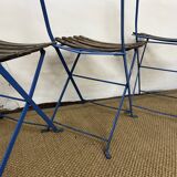 Set of 4 folding chairs guinguette