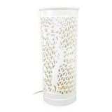 Openwork lamp in white Chinese porcelain – 31 cm