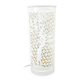 Openwork lamp in white Chinese porcelain – 31 cm