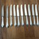 set of 11 silver metal cutlery