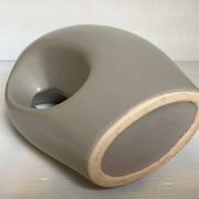 Grey ceramic vase design