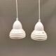 Two small ceramic hanging lights from Danish Søholm, estimated 1980s.