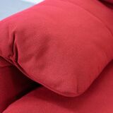 Maralunga 3-seater Sofa red by Vico Magistretti for Cassina, Italy