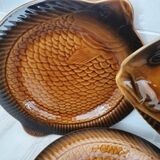 Sarreguemines 12-piece earthenware fish set