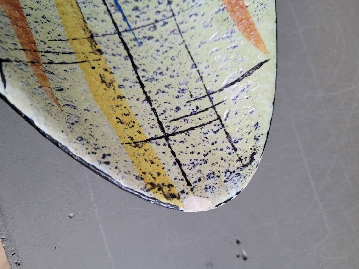 Oval dish from the 1950s in West Germany