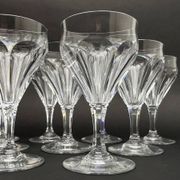 Baccarat, set of 9 port glasses model Duchesse de Dino