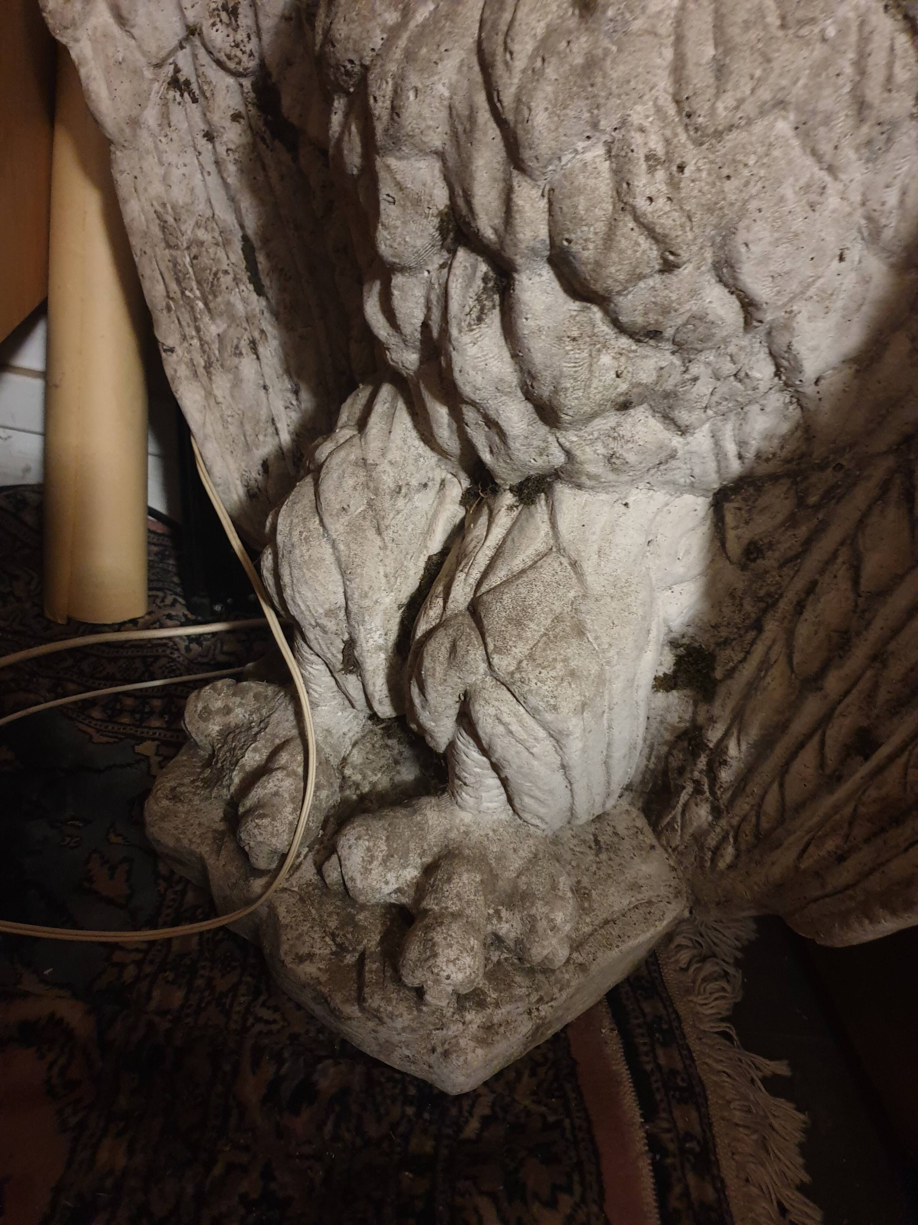 Imperial eagle in fiber cement XXth