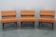 1970s Brevetti IPE Set Of Three RARE Convertible Lounge Chairs, Italy
