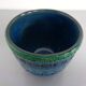 Italian Rimini Blue Ceramic Cachepot by Aldo Londi for Bitossi, 1960s