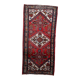 1920s Handmade Vintage Wool Medallion Rug, Red, 93 × 202 cm - 1C1292