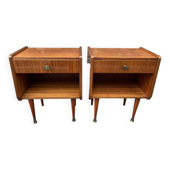 Pair of vintage Pop Art bedside tables vintage 60/70s