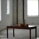 Mid-20th century mahogany writing desk by a Danish cabinetmaker, 1950s.