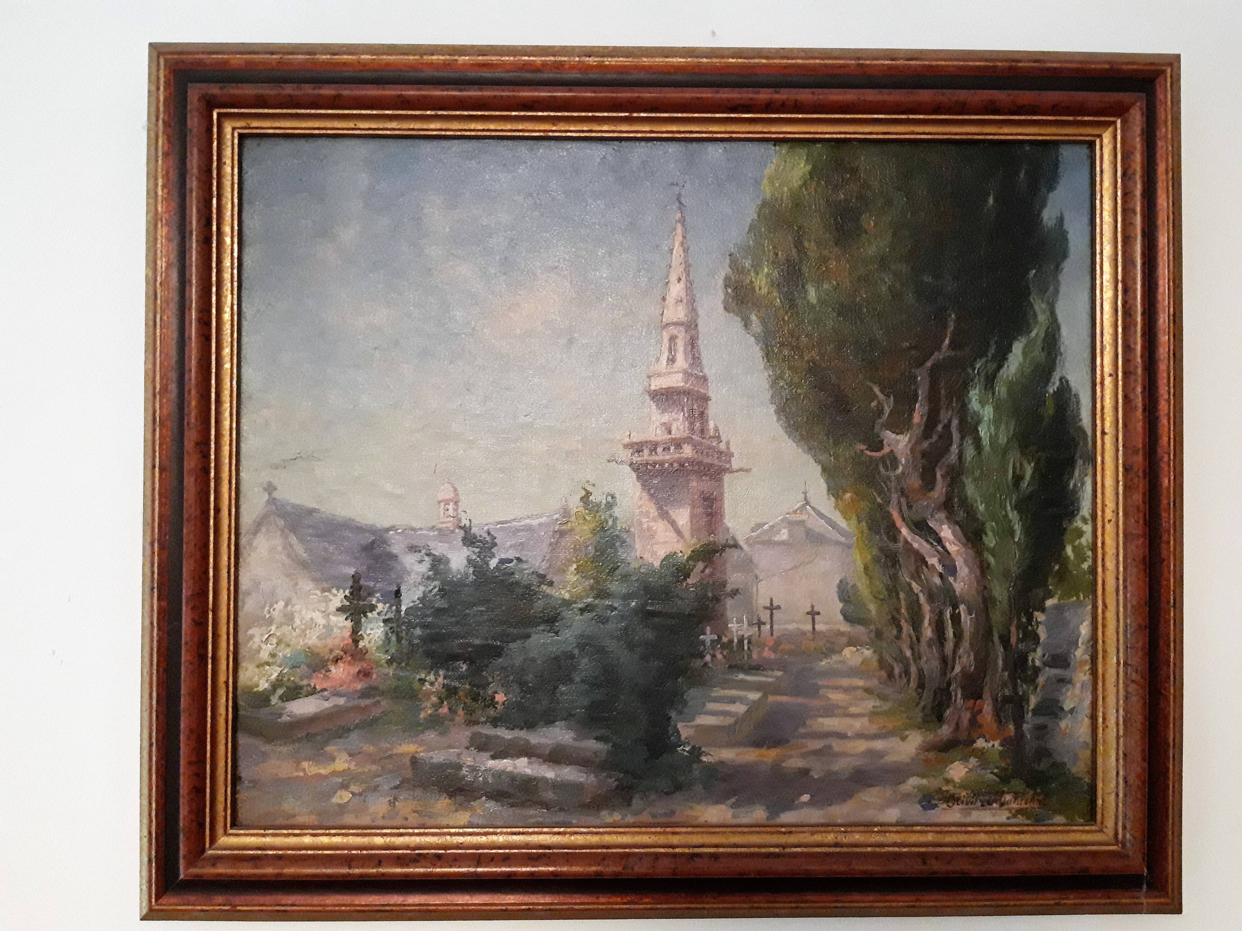 Oil on canvas by Olivier MARECHAL (French painter 1877-1954)