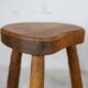 Pair of brutalist stools, France, circa 1960