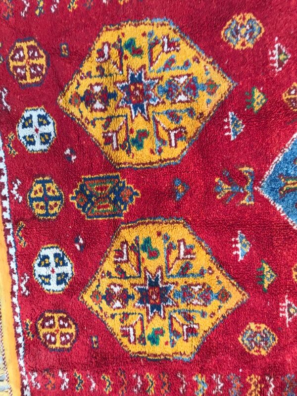 Berber tribal Moroccan former carpet 111x166cm