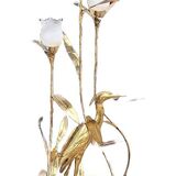 Lampadaire héron en laiton Hollywood Regency par Citonne Oggi 1970