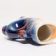 Set of 7 blue glass fish, mid-20th century.