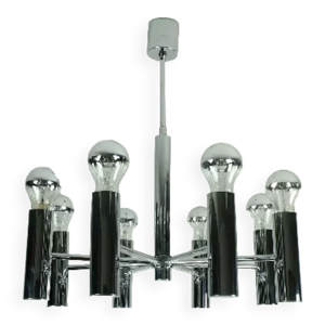 lustre chromé métal