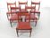 Suite de 6 chaises scandinaves en teak