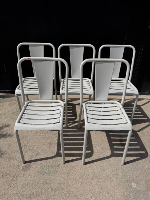 Chaises de bistrot Tolix années 60