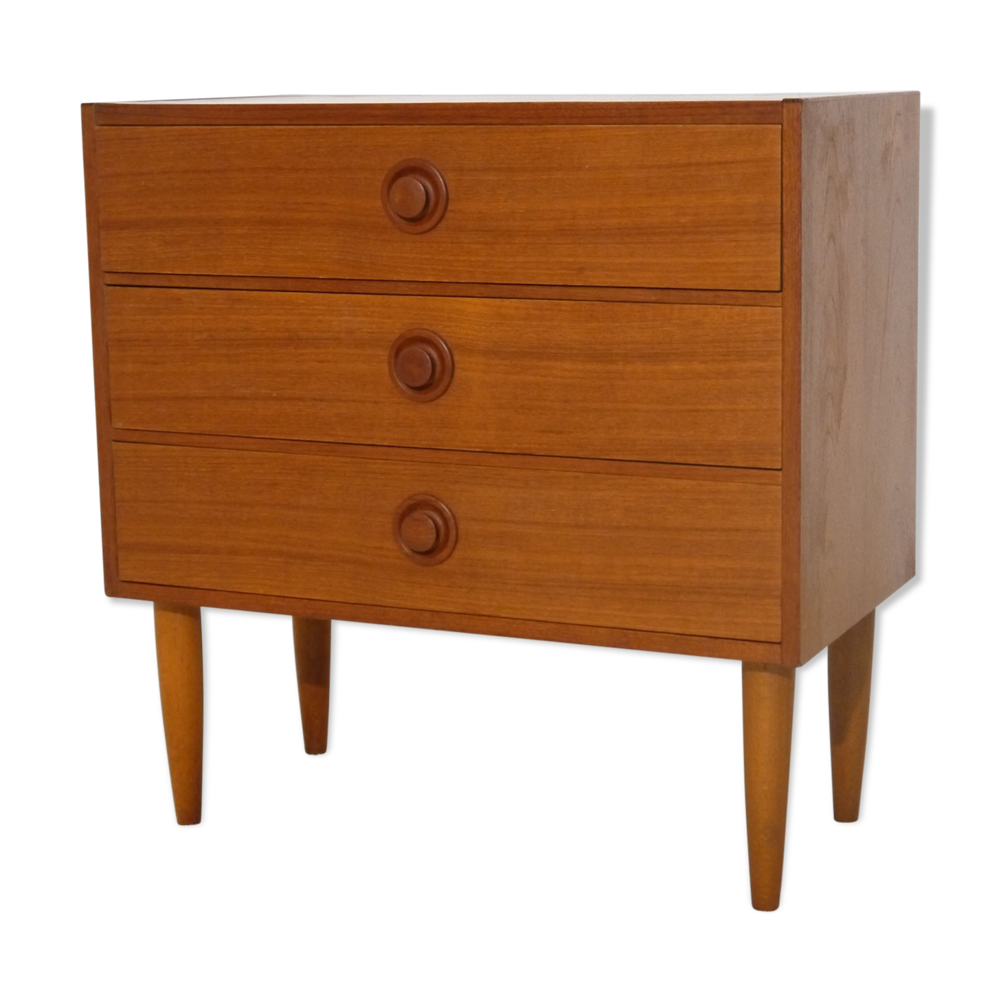 Scandinavian teak vintage chest of drawers