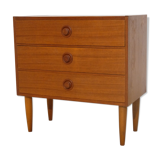Scandinavian teak vintage chest of drawers
